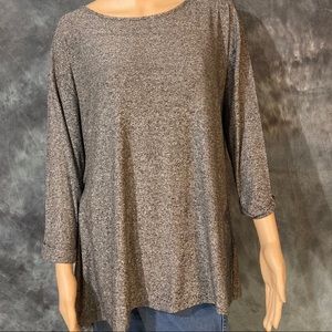 J.Jill Black & Gray Top, Size Medium Worn once NO TAGS
